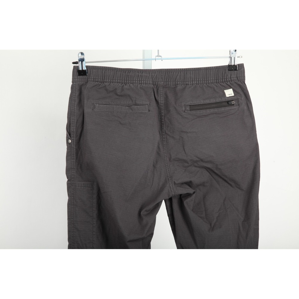 Vuori Pants Womens Medium Gray Ripstop Climber Drawstring Zip Pocket Joggers - Picture 5 of 14